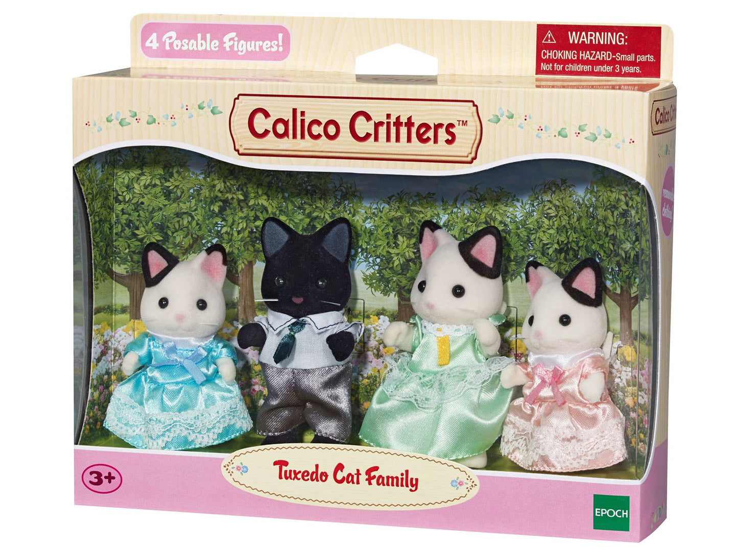 Calico Critters Tuxedo Cat Family