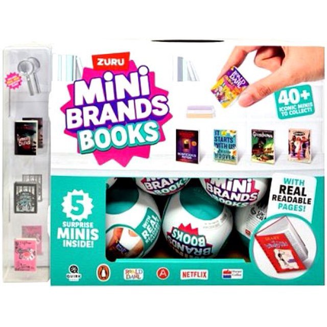 5 Surprise Mini Brands Books Full Case [25 Capsules]