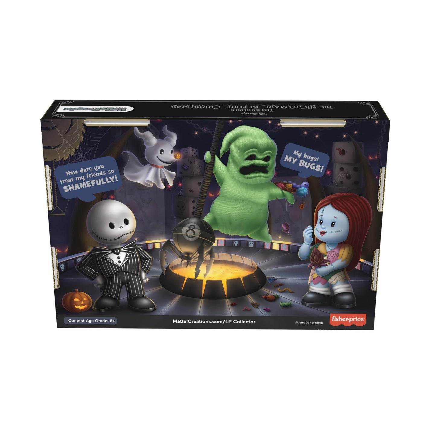 Little People Collector Disney Tim Burton’s The Nightmare Before Christmas Special Edition Set for Adults & Fans, 4 Figures in Display Box