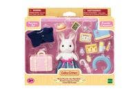 Calico Critters Snow Rabbit Mother's Weekend Travel Set, Dollhouse Playset with Figure and Accessories