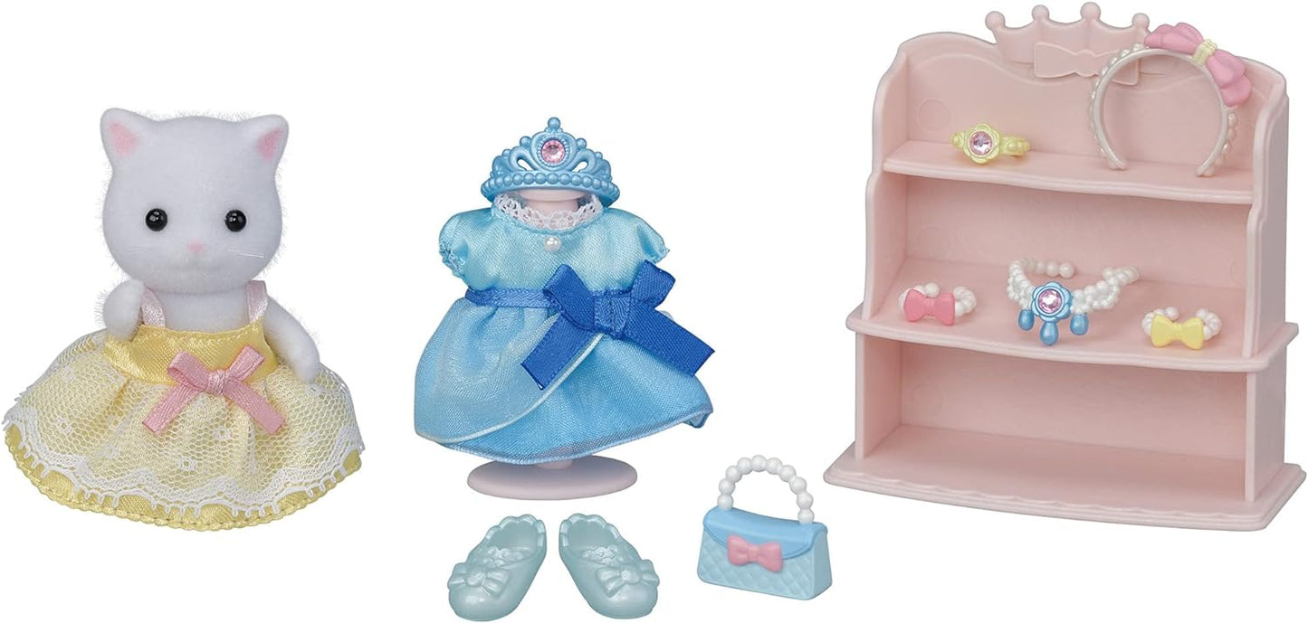 Calico Critters Princess Dress Up Set, Dollhouse Playset with Figure and Accessories