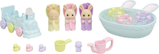 Calico Critters Triplets Baby Bathtime Set