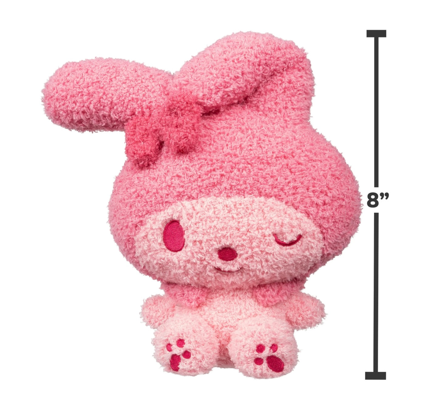 Hello Kitty and Friends, My Melody Premier Series Pink Monochrome Plush - Series 2 Velveteen Plushie - Officially Licensed Sanrio Product from Jazwares