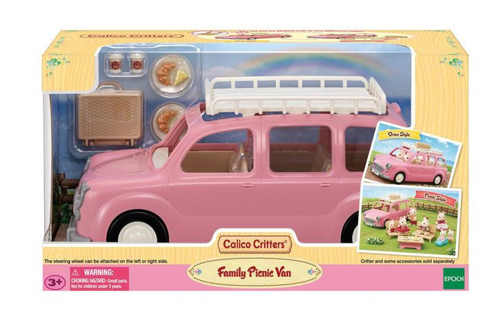 Calico Critters Family Picnic Van, Toy Vehicle for Dolls with Picnic Accessories