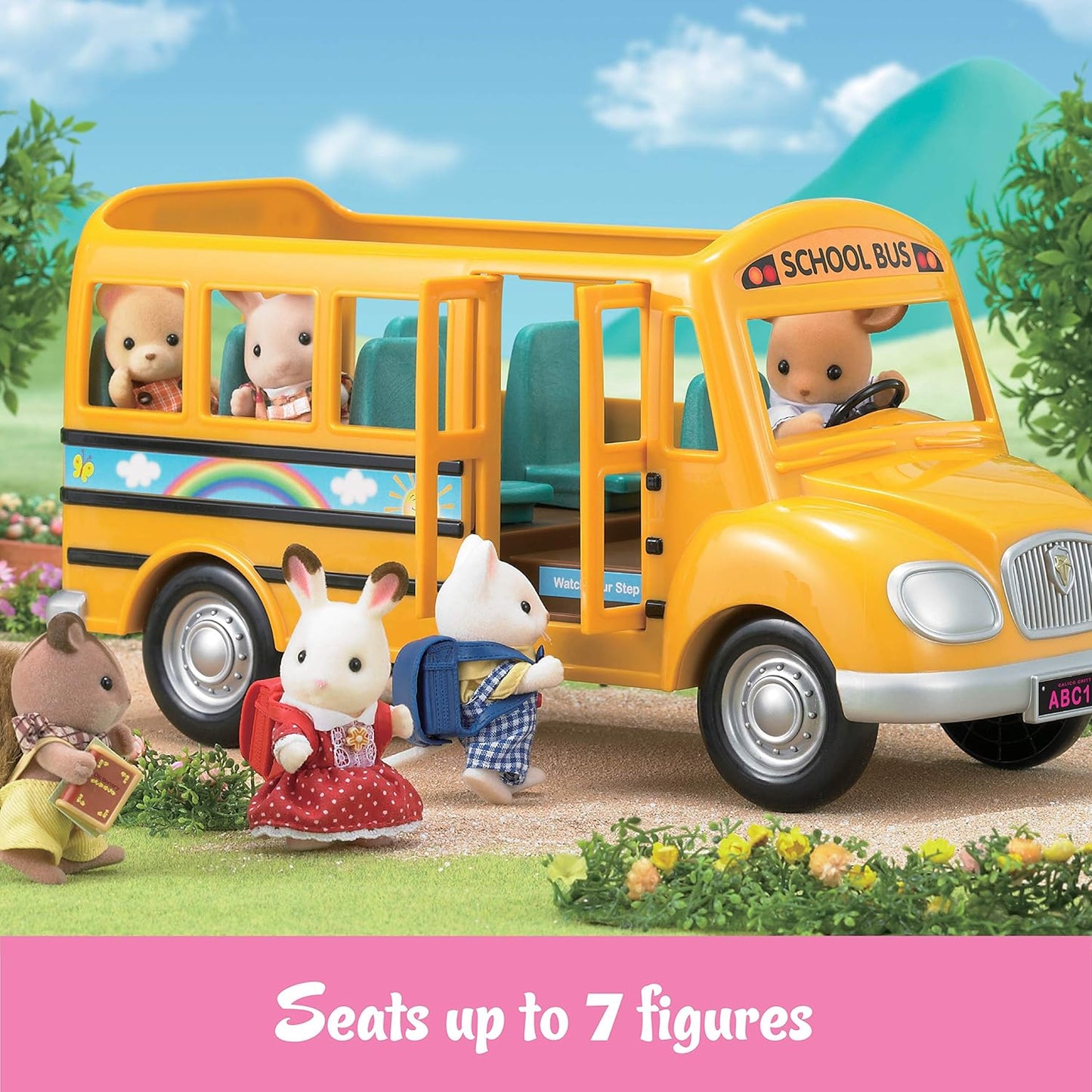 Calico Critters School Bus, Toy Vehicle for Dolls