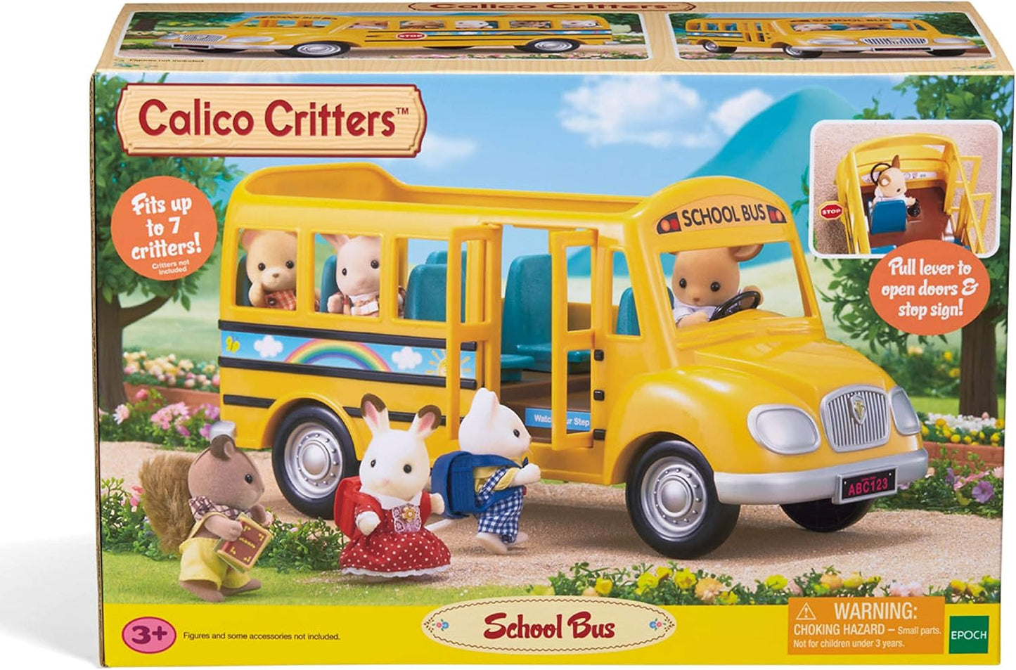 Calico Critters School Bus, Toy Vehicle for Dolls