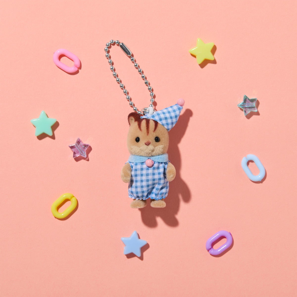 Calico Critters Walnut Squirrel Baby Key Chain