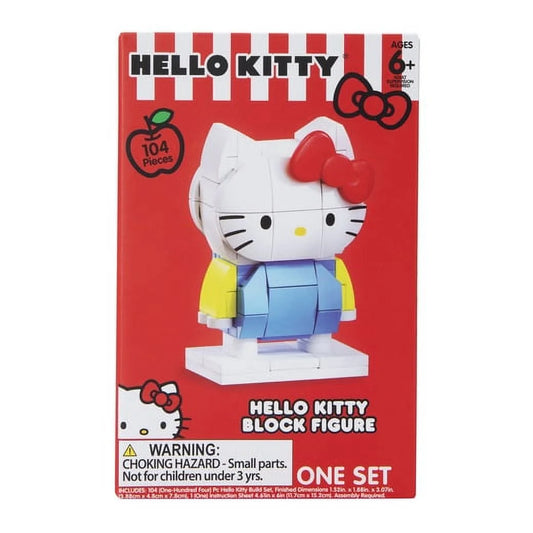 Sanrio Build Kit Block Figure - Hello Kitty - 104 Pieces - Ages 6+