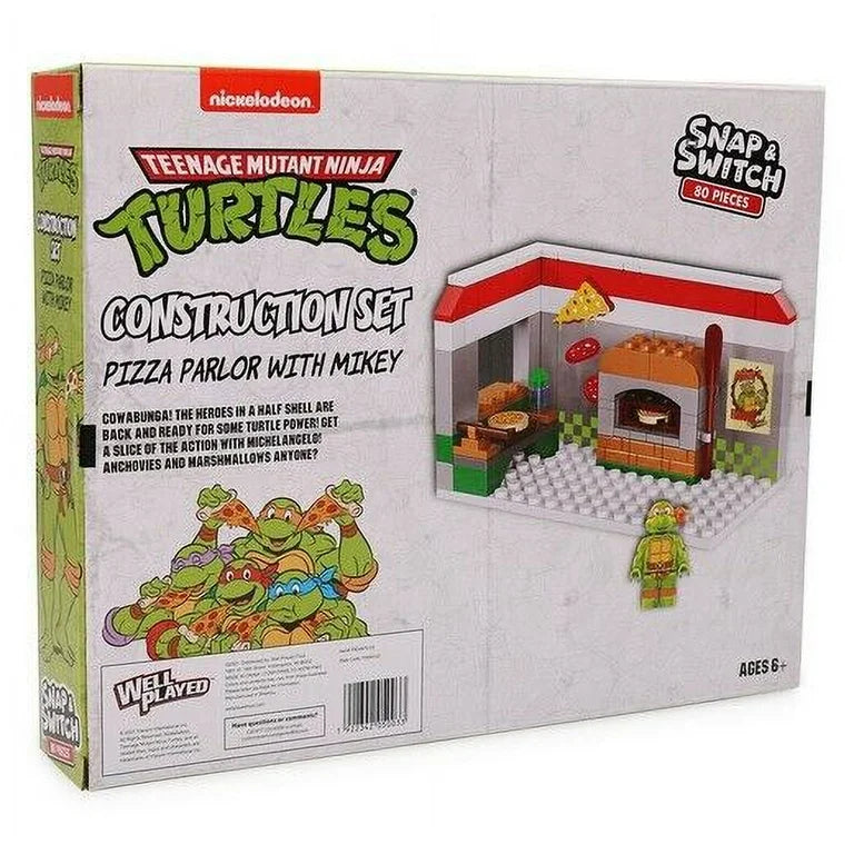 Teenage Mutant Ninja Turtles Construction Set Pizza Parlor w/Mikey 80pcs