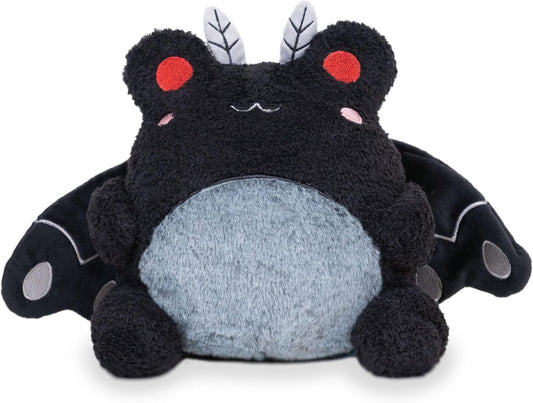 Cuddle Barn PlushGoals - Mothman Wawa The Froggie Soft Black Stuffed Animal Kawaii Frog Plush Toy, 9 inches