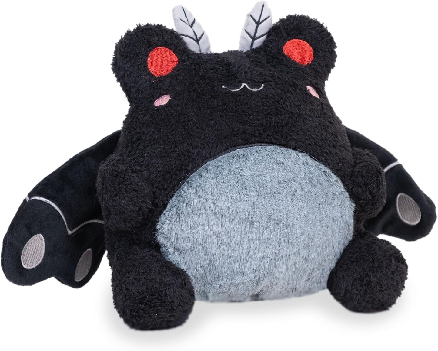 Cuddle Barn PlushGoals - Mothman Wawa The Froggie Soft Black Stuffed Animal Kawaii Frog Plush Toy, 9 inches