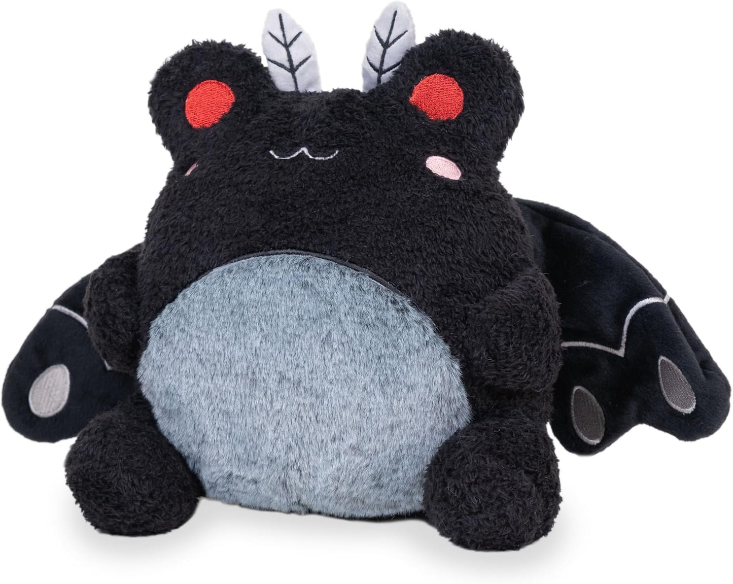 Cuddle Barn PlushGoals - Mothman Wawa The Froggie Soft Black Stuffed Animal Kawaii Frog Plush Toy, 9 inches