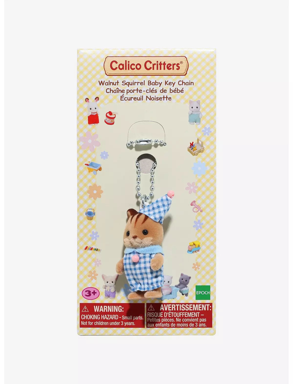 Calico Critters Walnut Squirrel Baby Key Chain