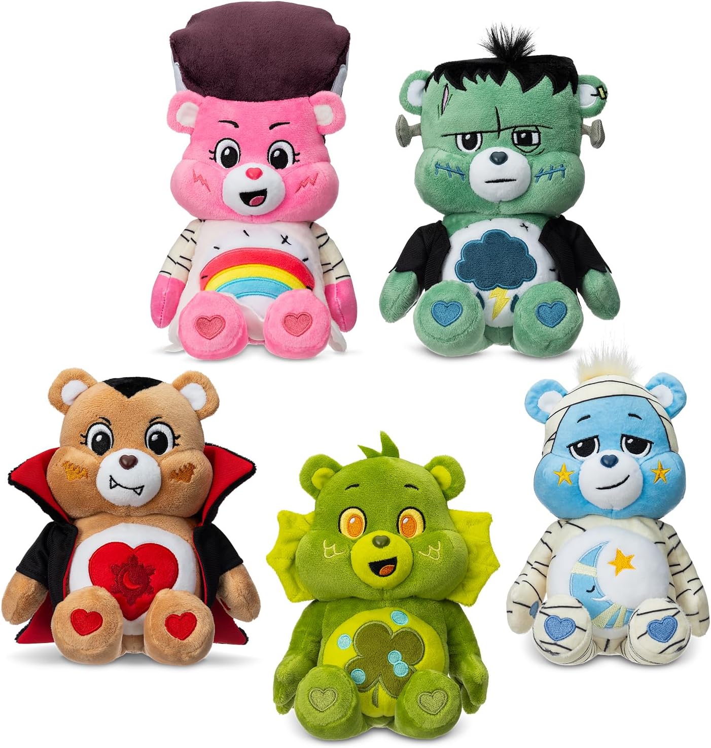 Care Bears Universal Monsters 9" Fun Size Plush - Cheer Bear as Bride of Frankenstein - Soft, Huggable Plushie, Stuffed Animal for Girls and Boys, Ages 4+