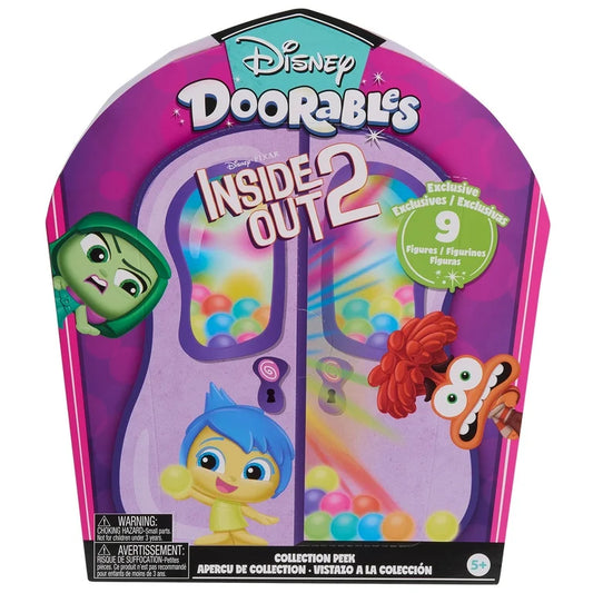 Disney Doorables Inside Out 2 Collection Peek, 9 Exclusive 1.5-inch Collectible Figurines, Ages 5 up