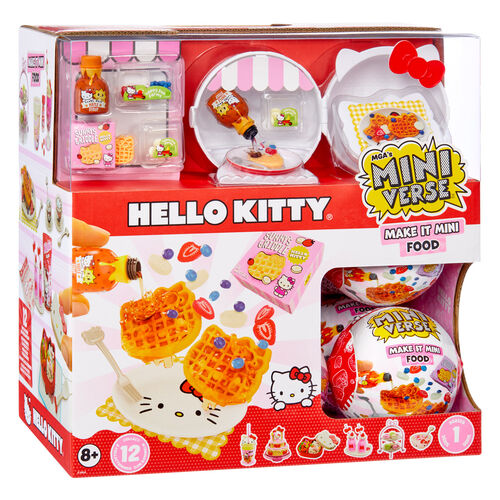 MGA's Miniverse Make It Mini Food Hello Kitty Mini Collectibles, Sanrio, Novelty Toy, Ages 8+