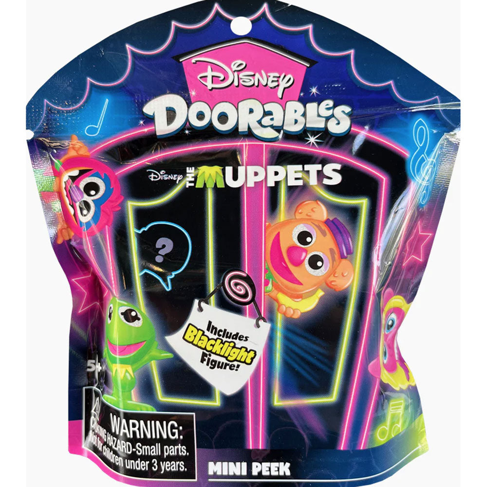 Disney Doorables Muppets Blacklight Blind Bag Figur [1 slumpmässig figur] 