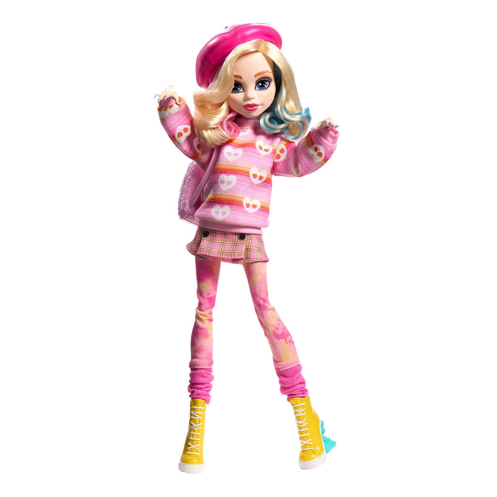 Monster High Wednesday Collectible Doll, Enid Sinclair in Pink Fashion with Accessories