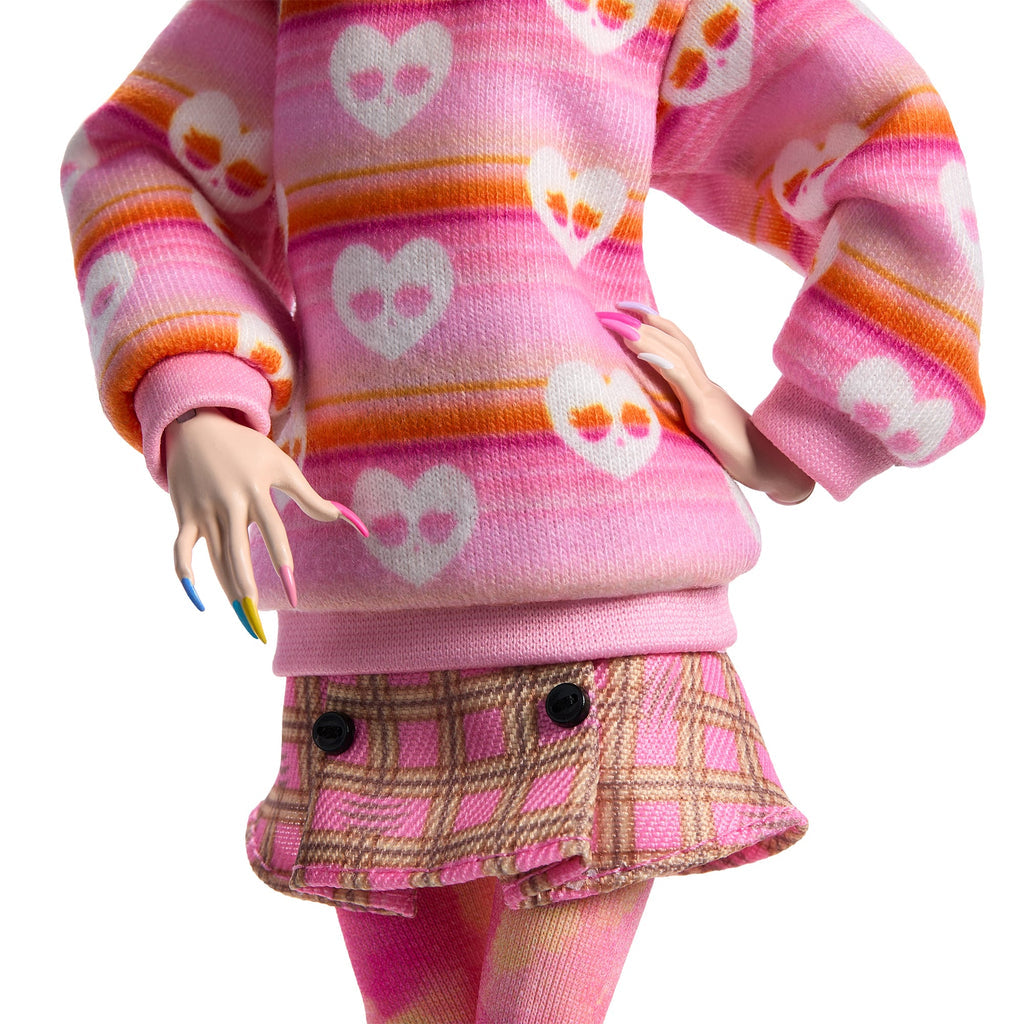 Monster High Wednesday Collectible Doll, Enid Sinclair in Pink Fashion with Accessories