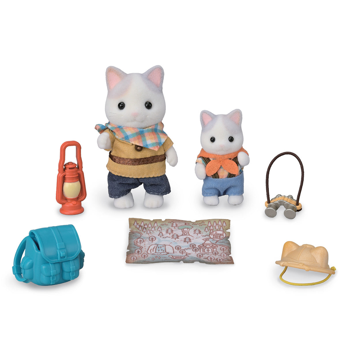 Calico Critters Exciting Exploration Set - Latte Cat Brother & Baby, Dollhouse Playset with Figures and Accessories