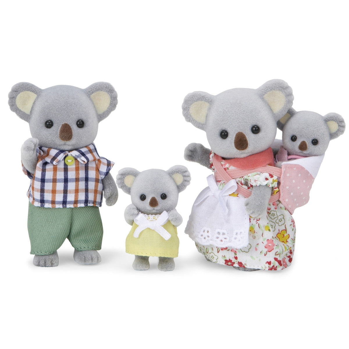 Calico Critters Outback Koala Family, Set of 4 Collectible Doll Figures