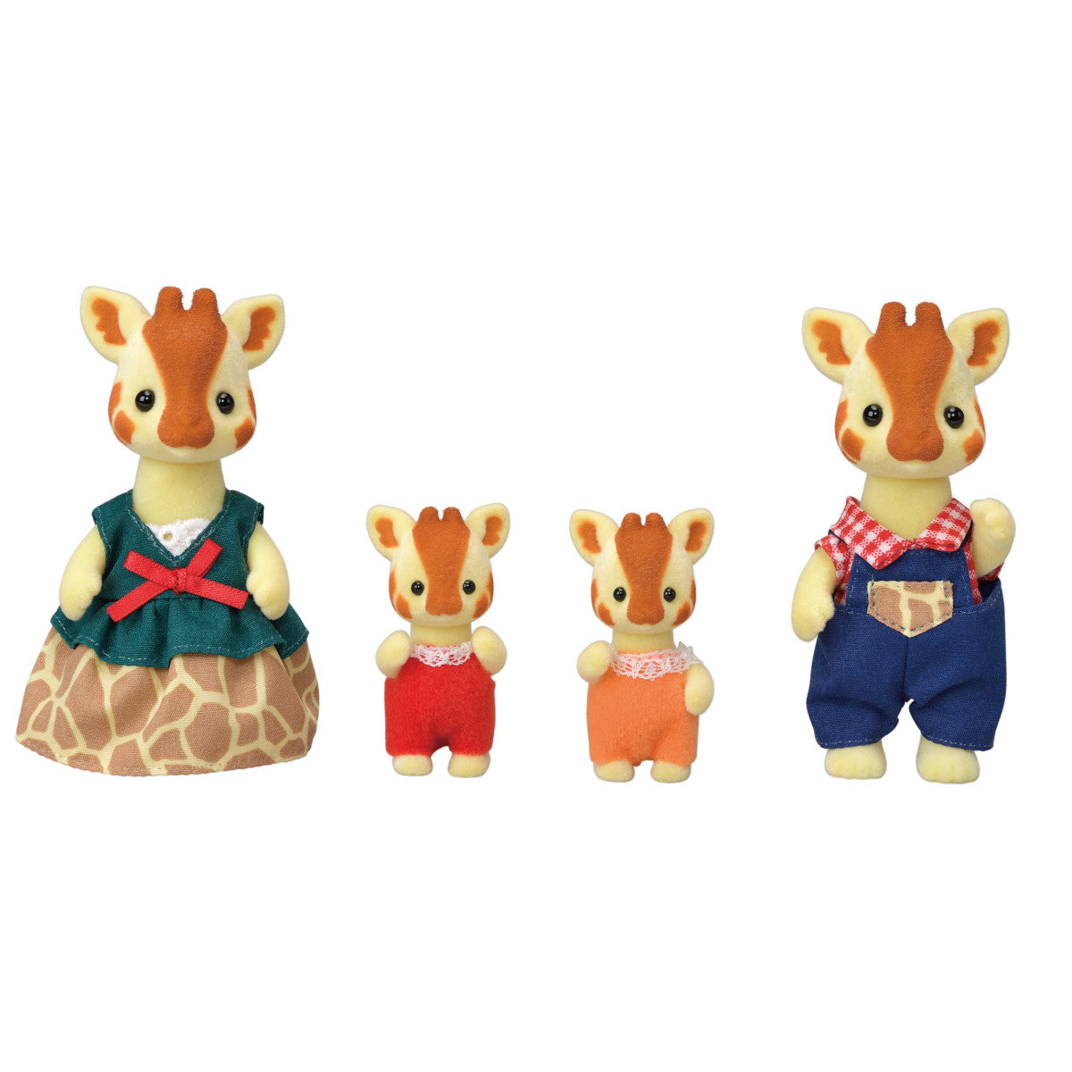 Calico Critters Highbranch Giraffe Family, Set of 4 Collectible Doll Figures