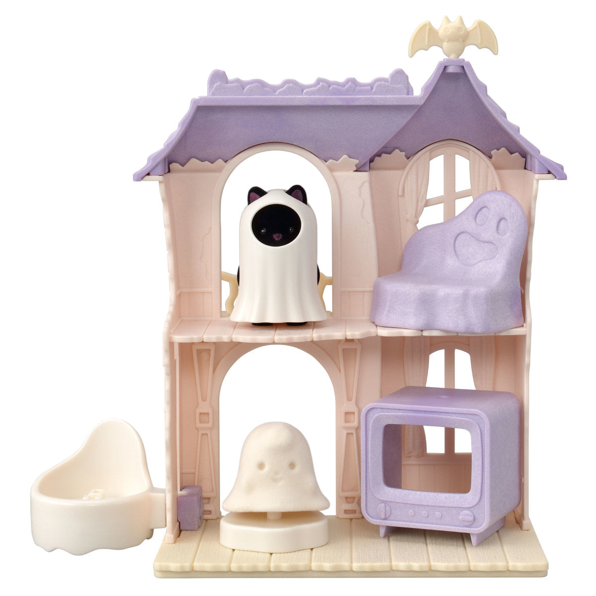 [Pre-Order] Calico Critters Spooky Surprise House, Dollhouse Playset with Collectible Doll Figure