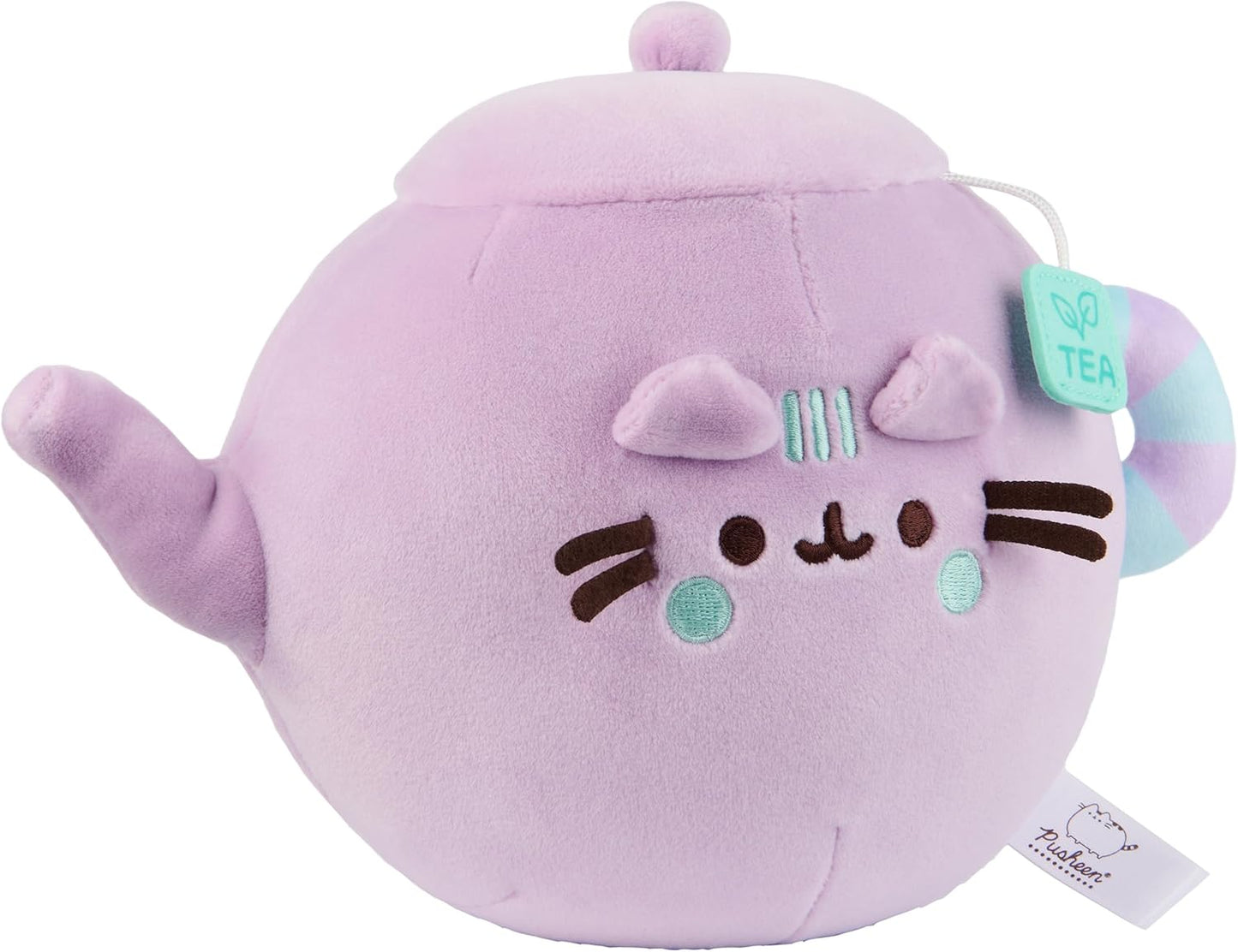 GUND Pusheen’s Kitchen: Teapot Squisheen Plush, Squishy Toy Stuffed Animal for Ages 8 and Up, Purple, 6”