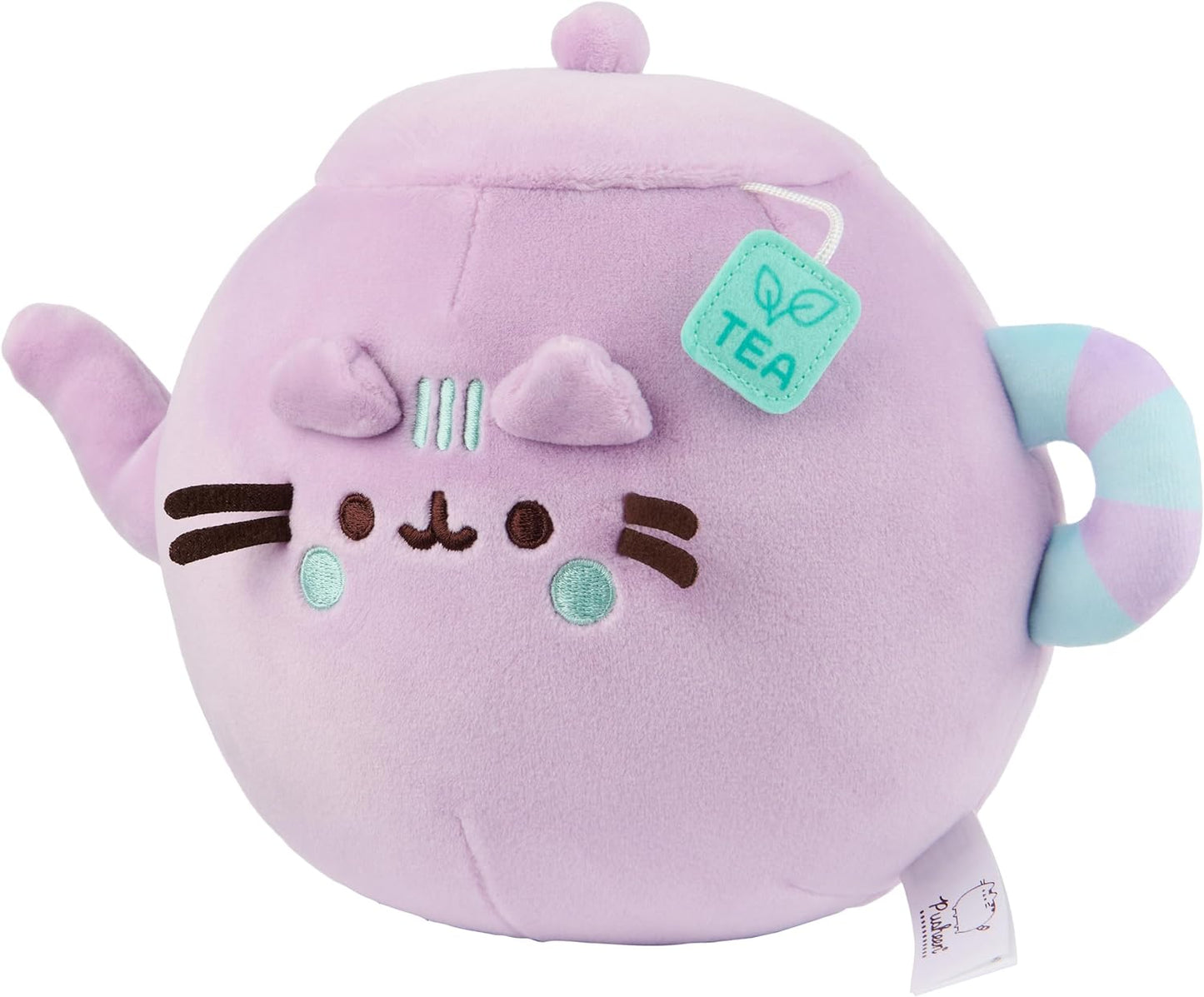 GUND Pusheen’s Kitchen: Teapot Squisheen Plush, Squishy Toy Stuffed Animal for Ages 8 and Up, Purple, 6”