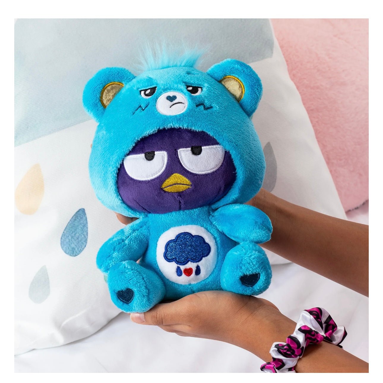 Badtz-maru Dressed As Grumpy Bear 9" Fun-Size Care Bears Plush - Soft, Huggable Bestie!