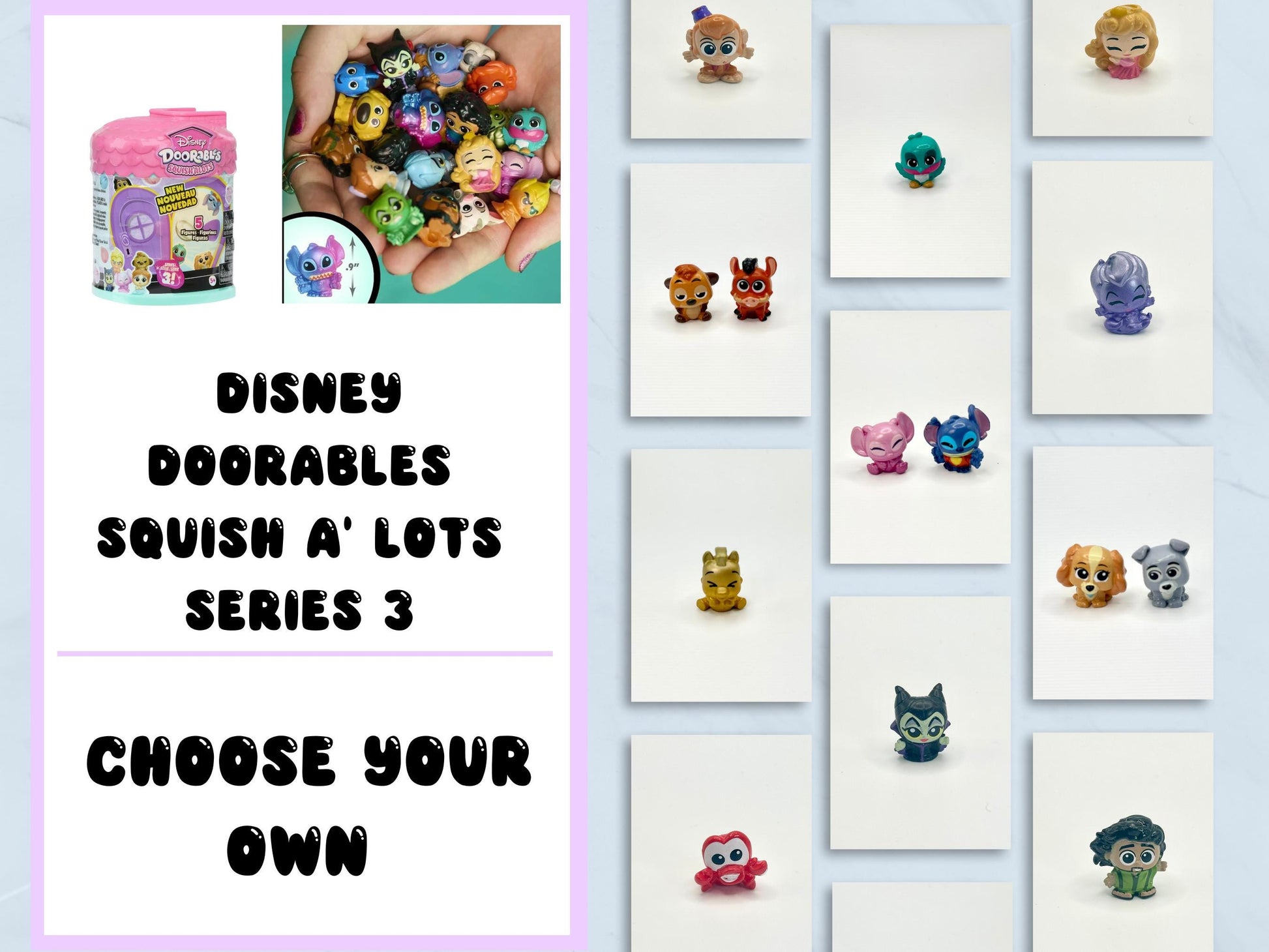 Squish A Lots Series 3 Disney Doorables *Choose Your Figure*