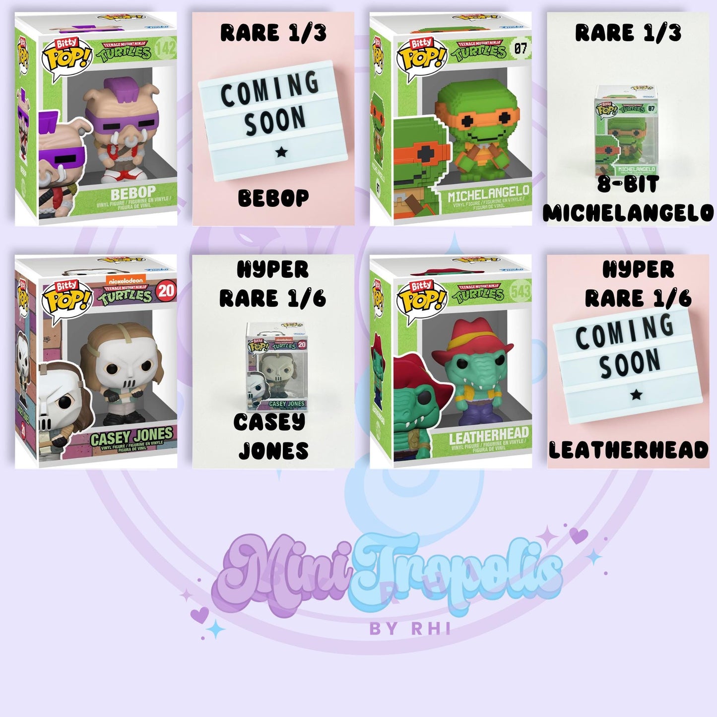 Funko Bitty Pop Teenage Mutant Ninja Turtles *You Choose*